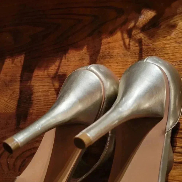 George Silver High Heeled Sandals with ankle strap and Buckle size  7 - Picture 7 of 9